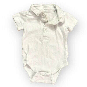 Primary | Short Sleeve Polo Bodysuit (0-3 mos)